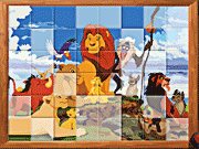 Игра Сложить плитку  Король лев